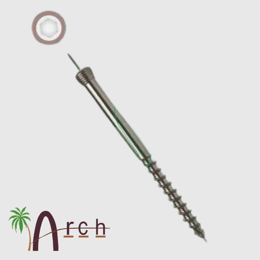 Locking Head Cannulated Cancellous Screw Dia-6.5mm "32mm Thread"